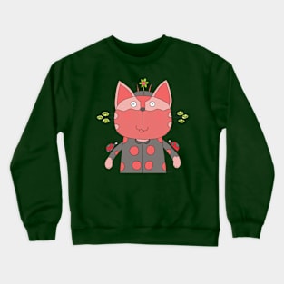 Cat Goof Ladybug Disguise Crewneck Sweatshirt